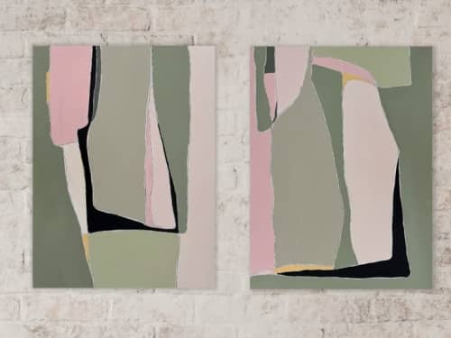 Early Spring 1 and 2 | Oil And Acrylic Painting in Paintings by Kim Painter Art. Item made of canvas compatible with contemporary and coastal style