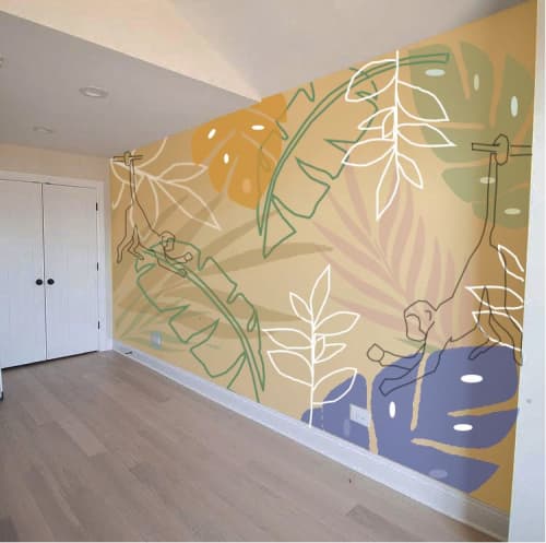Jungle Paradise Mural | Murals by Britny Lizet. Item made of synthetic