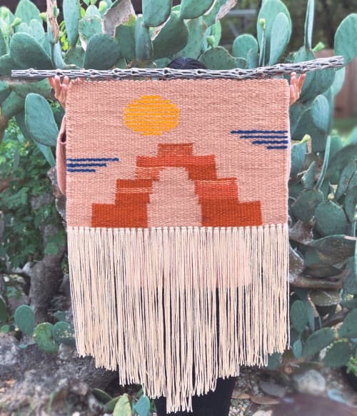 Handwoven Tapestry | Macrame Wall Hanging in Wall Hangings by Estudio Zanny. Item made of wood & cotton