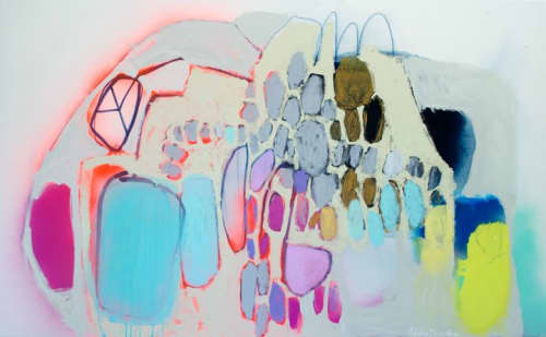 Something I Am | Oil And Acrylic Painting in Paintings by Claire Desjardins | Le Saint Sulpice in Montréal. Item made of canvas & synthetic