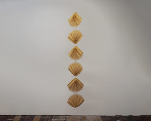 Sunbeam | Wall Sculpture in Wall Hangings by Morgan Hale. Item made of paper with fiber works with minimalism & mid century modern style