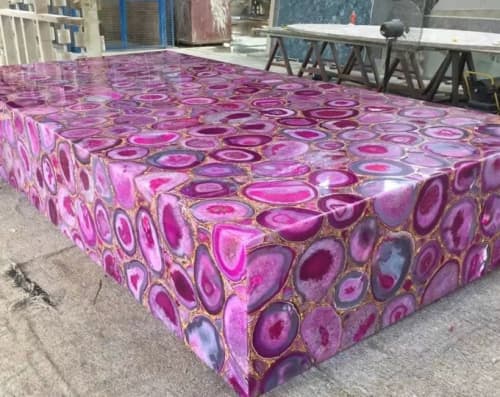 agate table top, agate table, Dining table, tabletop | Tables by Innovative Home Decors. Item in country & farmhouse or art deco style