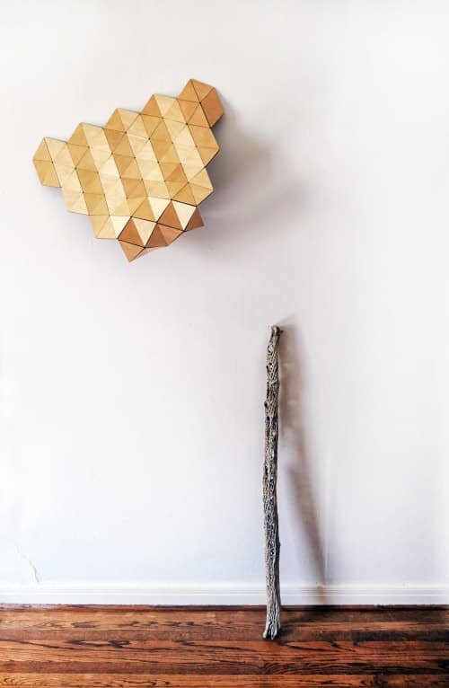 Curl | Wall Sculpture in Wall Hangings by Susannah Mira. Item composed of wood