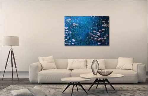 Water lilies in Venice | Oil And Acrylic Painting in Paintings by Elena Parau
