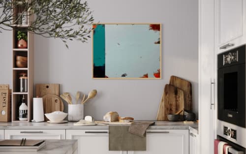 Tidal Pools 24x30 original on wood | Oil And Acrylic Painting in Paintings by JD Logan Fine Art. Item composed of wood and canvas in minimalism or contemporary style