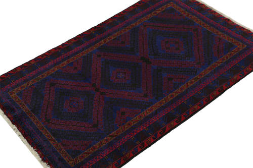 Rug & Kilim’s Baluch Tribal Rug with Colorful Geometric | Area Rug in Rugs by Rug and Kilim