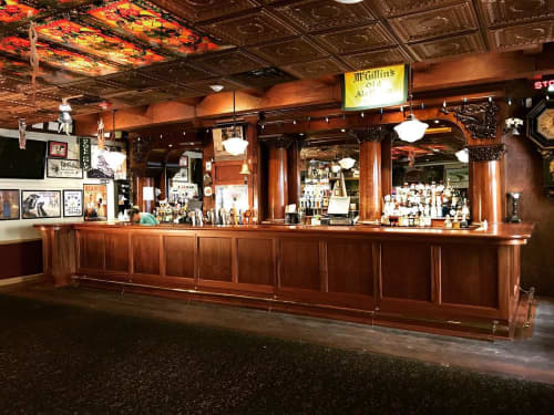 Custom Bar & Millwork | Furniture by The Philadelphia Woodworking Co. | McGillin's Olde Ale House in Philadelphia