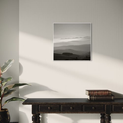 Veil of mountains | Photography by Dario Moschetta. Item made of wood with canvas works with contemporary & modern style