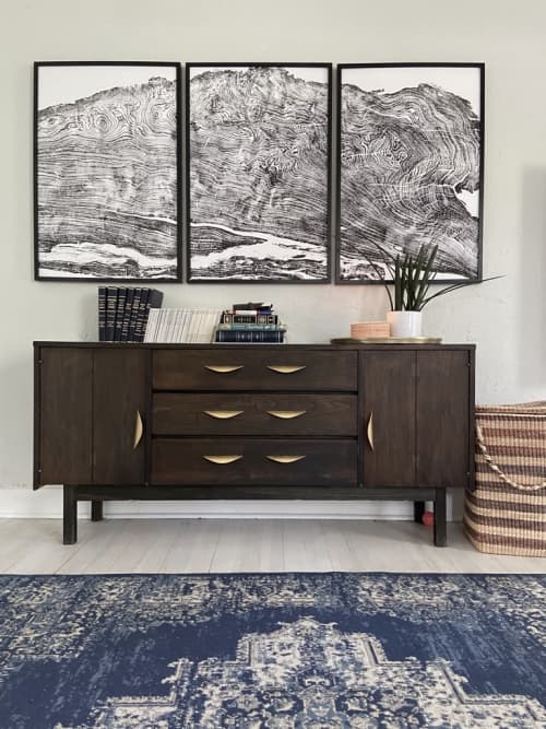 California Giant Redwood Burl *Cropped* Triptych | Prints by Erik Linton. Item composed of paper