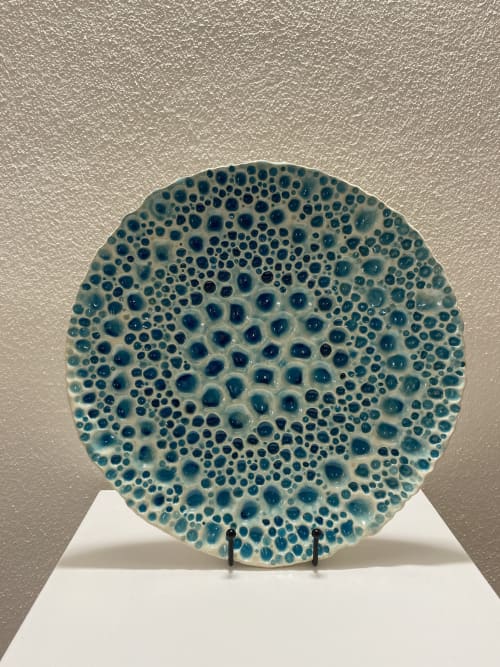 "Living Water" Ceramic decorative plate - art. | Decorative Bowl in Decorative Objects by "Living Water" Design by Bojana Vuksanović. Item made of ceramic works with contemporary style