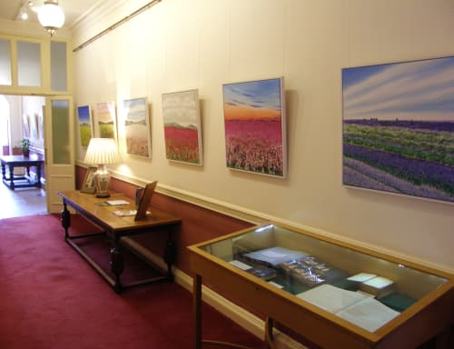 Exhibition at Cumberland Lodge 2016 | Oil And Acrylic Painting in Paintings by Becca Clegg. Item made of synthetic