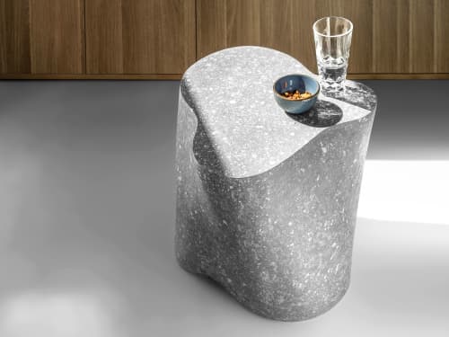 Sculptural coffee table | Tables by Donatas Žukauskas. Item composed of wood and concrete in minimalism or contemporary style