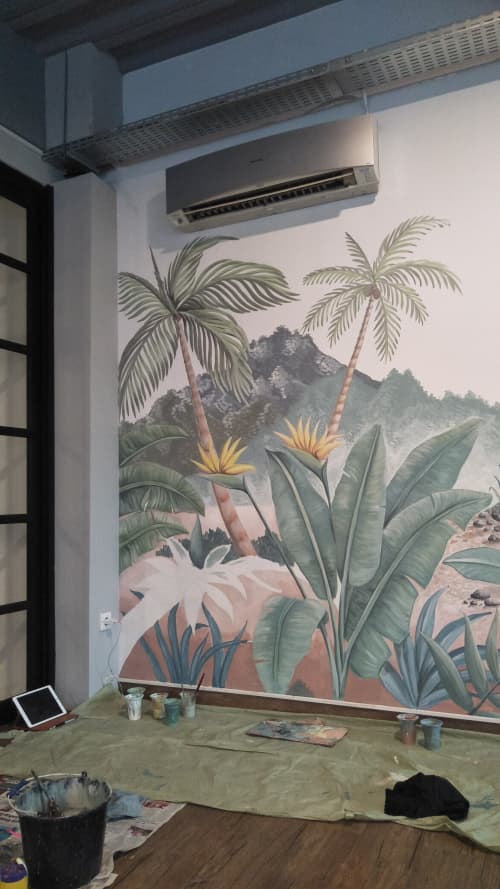 Tropical murals | Murals by Enis Art