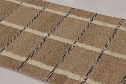 Rug & Kilim’s Scandinavian-Inspired Rug, Beige-Brown Earth | Area Rug in Rugs by Rug and Kilim