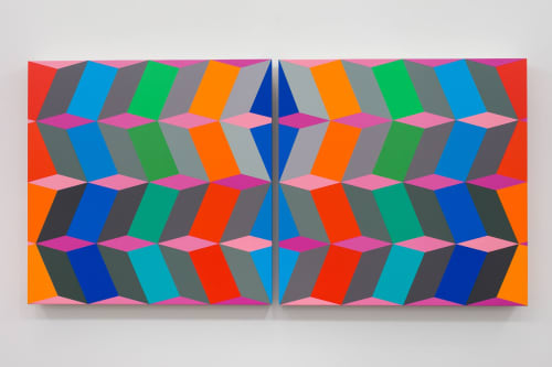 Color Theory | Oil And Acrylic Painting in Paintings by Andrew Huffman | Boulder Museum of Contemporary Art in Boulder. Item composed of synthetic