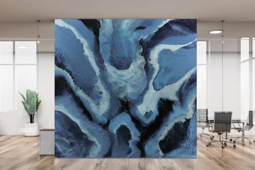 Jewel of Capri-T Wallpaper Mural | Wall Treatments by MELISSA RENEE fieryfordeepblue  Art & Design. Item made of paper works with contemporary & eclectic & maximalism style