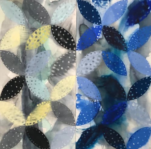 Restaurant Curation (Ann Thornycroft) | Oil And Acrylic Painting in Paintings by Upstart Modern | District San Francisco in San Francisco. Item made of canvas with synthetic
