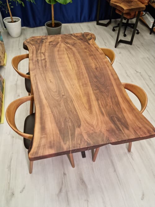 Dining table,log table,custom walnut table,dinner table | Tables by Brave Wood