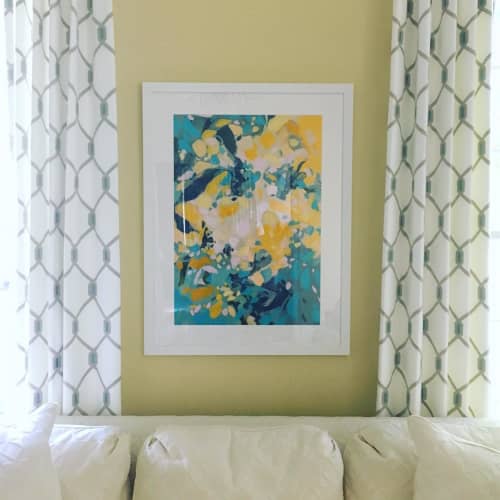 Beyond the Horizon II | Oil And Acrylic Painting in Paintings by Cameron Schmitz. Item made of paper & synthetic