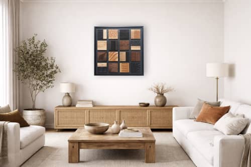 Relief No. 1 | Sculptural Wood Wall Art | Sculptures by Craig Forget. Item composed of maple wood