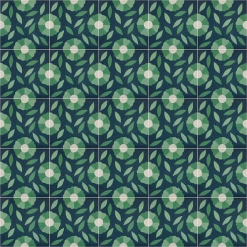 COSMO (prep city) | Tiles by Emma Gardner Design, LLC. Item made of cement