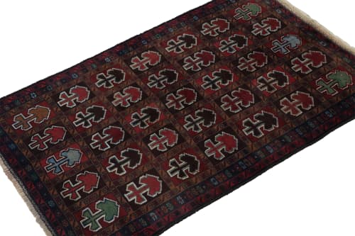 Rug & Kilim’s Baluch Tribal Rug with Colorful Geometric | Area Rug in Rugs by Rug and Kilim