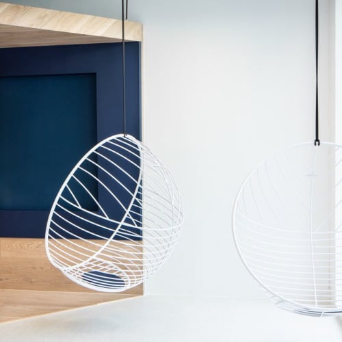 Studio Stirling - Bubble in Oslo, Norway | Swing Chair in Chairs by Studio Stirling. Item made of steel works with minimalism style