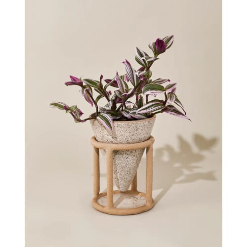 Reservoir Table Planter, Sand | Vases & Vessels by SIN. Item composed of ceramic