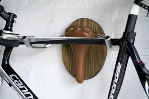 Bicycle Taxidermy "The Longhorn" | Rack in Storage by THE IRON ROOTS DESIGNS | Clients Residence - Portland, OR in Portland. Item composed of wood