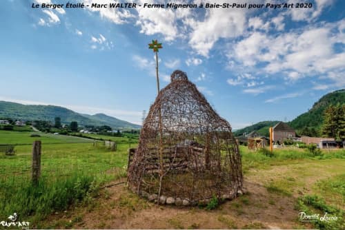 Le Berger étoilé / The starred Shepherd | Public Sculptures by Marc WALTER. Item composed of wood