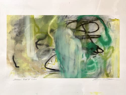 Callahan Road III | Oil And Acrylic Painting in Paintings by Anne C. Faber. Item composed of paper and synthetic