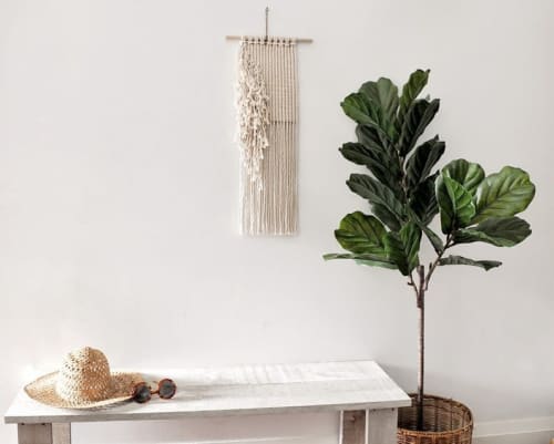 Party on the side | Macrame Wall Hanging in Wall Hangings by indie boho studio. Item made of wood & cotton