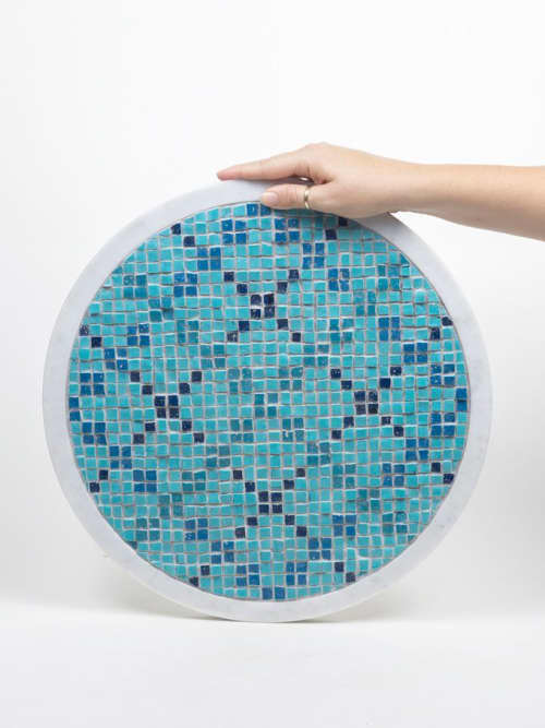 Trame C | Serving Board in Serveware by gumdesign. Item composed of marble and glass in contemporary style