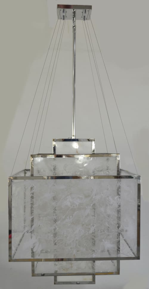 Custom Acrylic Chandelier | Chandeliers by Custom Lighting by Prestige Chandelier. Item made of steel & glass