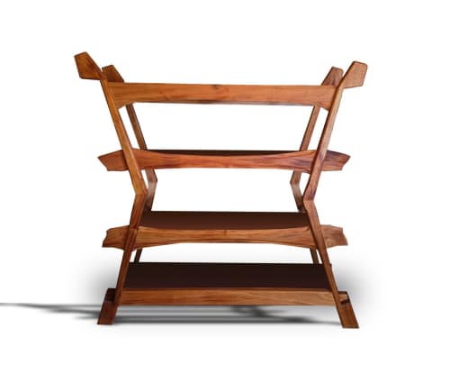 Large Fauna Étageré | Shelving in Storage by Rosemary Home Design. Item composed of wood compatible with boho and mid century modern style