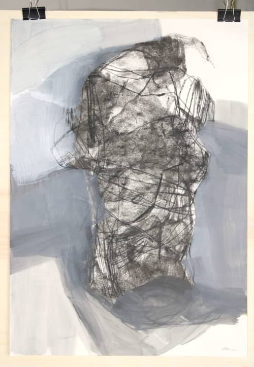 Torso 6 (59x42cm) | Drawing in Paintings by Magdalena Morey. Item composed of paper in boho or contemporary style