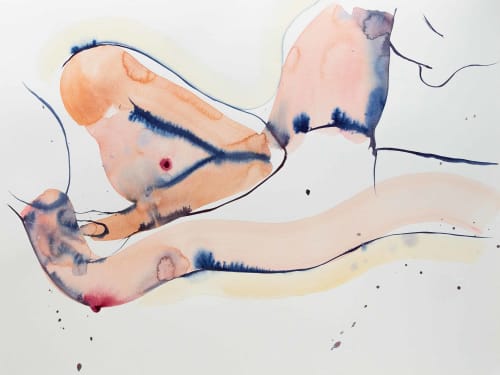 At Once | Watercolor Painting in Paintings by Eve Devore. Item composed of paper in boho or contemporary style