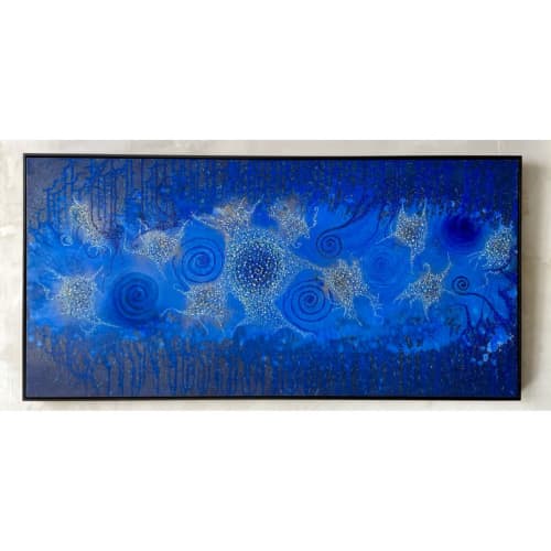 Dinoflagellata | Mixed Media by Elmira Lilic. Item composed of canvas