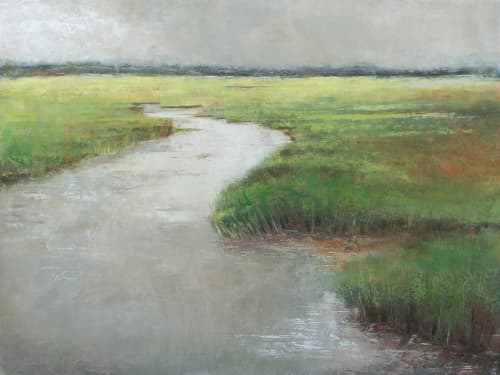Pamlico Passages | Oil And Acrylic Painting in Paintings by Victoria Primicias. Item composed of wood and canvas in contemporary or coastal style