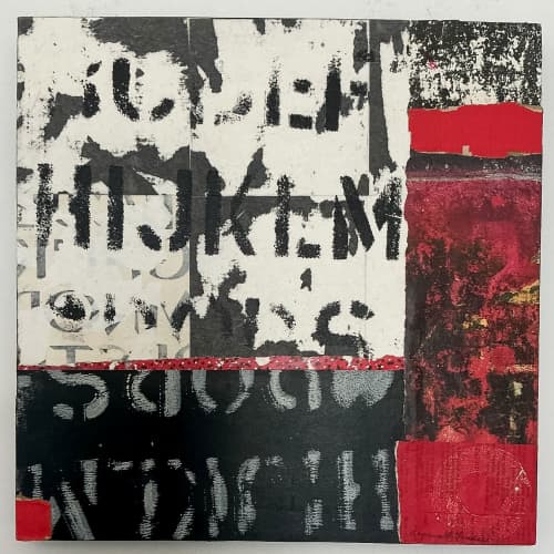 Mixed Messages | Collage in Paintings by Aryana B. Londir. Item made of paper compatible with contemporary and eclectic & maximalism style