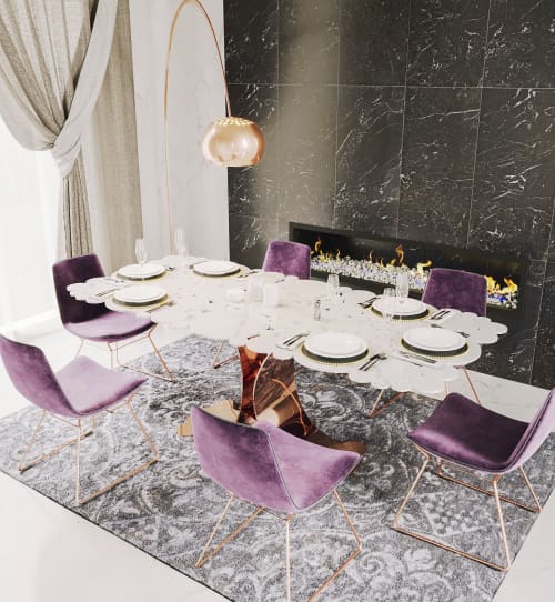 NINFEA Table | Dining Table in Tables by Mavimatt. Item composed of aluminum & synthetic