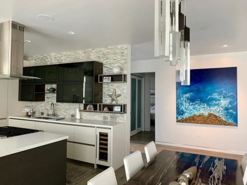 Morning Tides | Oil And Acrylic Painting in Paintings by Vanessa Mae. Item made of canvas with synthetic