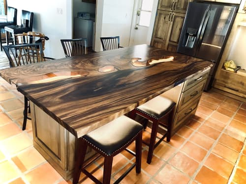 Live Edge Island top | Countertop in Furniture by Citizen Wood Company. Item composed of wood