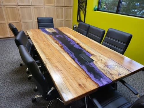 Epoxy Dining Table, Epoxy Resin Table, Epoxy Wood Table | Tables by Innovative Home Decors. Item composed of wood in country & farmhouse or art deco style