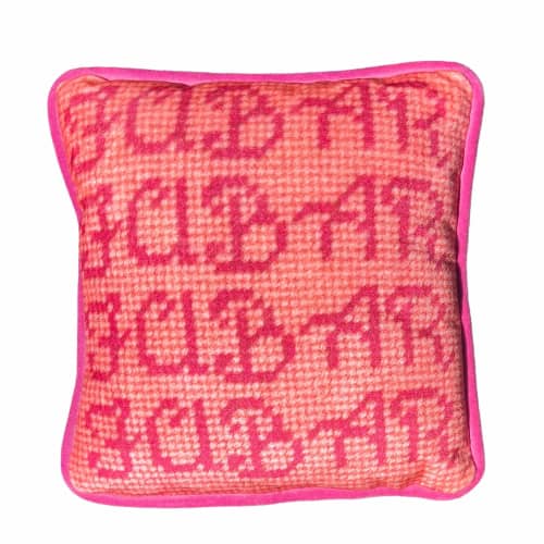 velvet FUBAR custom made toss pillow, original | Pillows by Mommani Threads | The Beacon Butcher Bar in Boone. Item made of fabric compatible with contemporary and eclectic & maximalism style