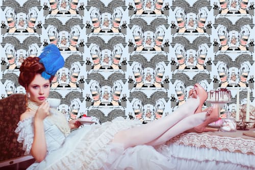 Marie | Wallpaper in Wall Treatments by ART DECOR DESIGNS. Item composed of paper