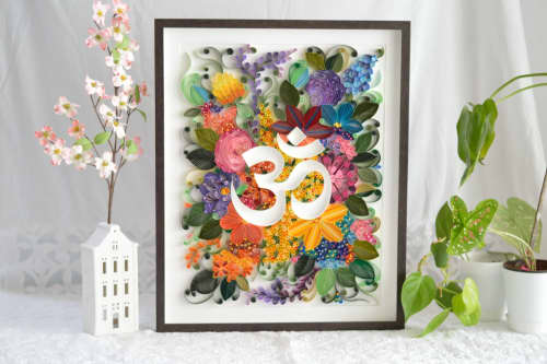 OM for studio or for home - Wall handgging | Wall Sculpture in Wall Hangings by Mira's Craft