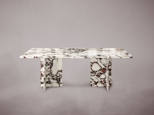 Marble Dining Table. Dining Table. Dining Room Table. Round | Tables by HamamDecor LLC. Item made of marble works with minimalism & contemporary style
