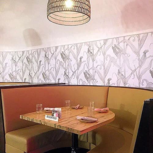 Mais | Wallpaper in Wall Treatments by Merenda Wallpaper | Punch Bowl Social San Diego in San Diego. Item composed of paper compatible with contemporary and country & farmhouse style