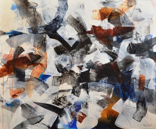 JOIE DE VIVRE XX | Oil And Acrylic Painting in Paintings by Johanne Brouillette. Item made of canvas & synthetic